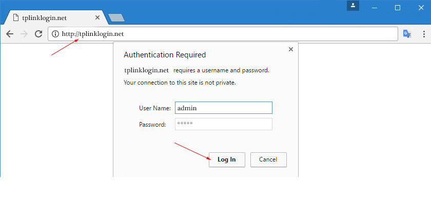 Entering TP-Link TL-WR743ND Settings