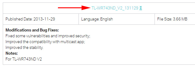 Downloading the firmware file