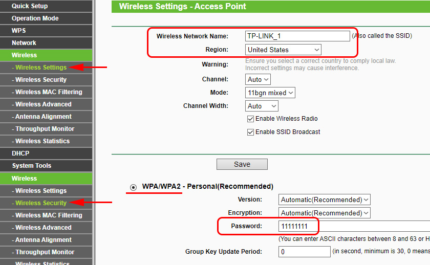 TP-Link TL-WA701ND and TL-WA801ND Wi-Fi Network Setup