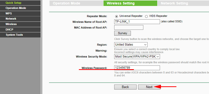 TP-Link TL-WA801ND in repeater mode