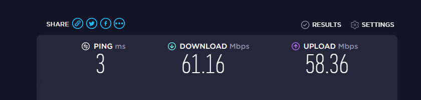 TP-Link Deco P7 Wi-Fi Speed at 2.4 GHz