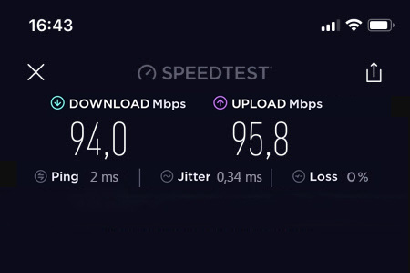 Wi-Fi speed via TP-Link Deco P7