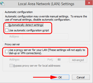 Disabling proxy settings on connection reset in Chrome, Opera, Yandex.Browser‎