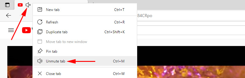 No sound is playing in Edge